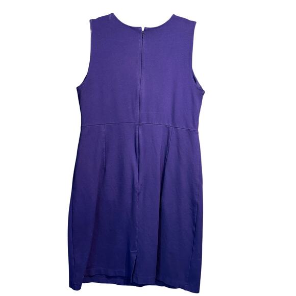 Lands' End Size 18W Sleeveless Pencil Ponte Knit Dress Pockets Layering Office - Picture 2 of 9